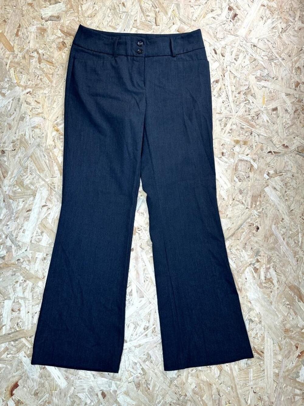 Alfani Dress Pants Womens 8 Gray Stretch Wide Leg Trouser Career Workwear